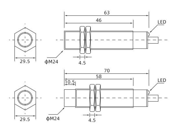 lm24-cylinder-type-npn-pnp-output-inductive-proximity-switch-Dimension