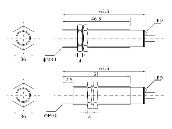 lm30-flush-non-flush-inductive-proximity-sensor-DIMENSION