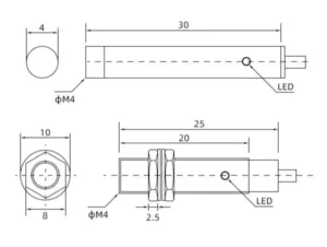 lm4-npn-pnp-no-inductive-proximity-switch-Dimension