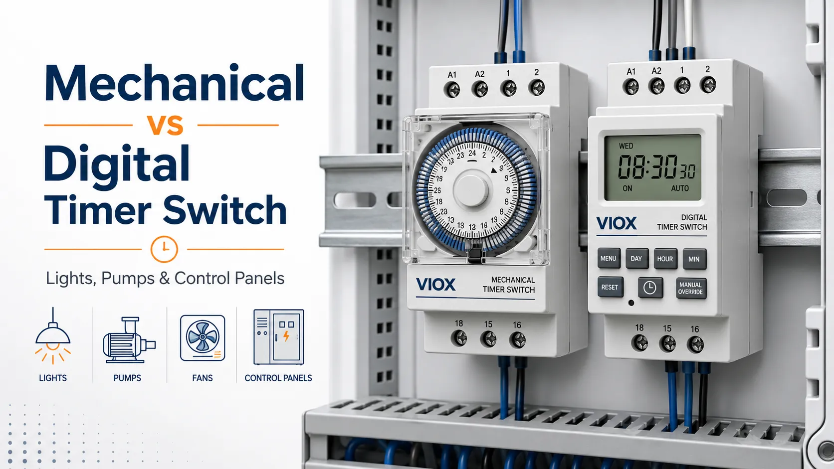 Mechanical Timer Switch vs Digital Timer Switch: Which Is Better for Lights, Pumps, and Control Panels?