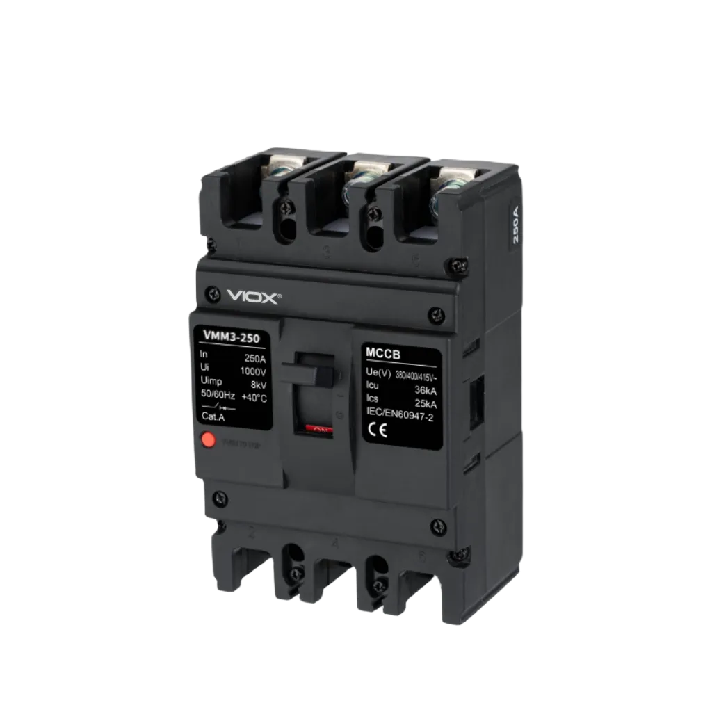 VIOX VMM3-250 3P 250A AC400V/690V Moulded Case Circuit Breaker (MCCB)