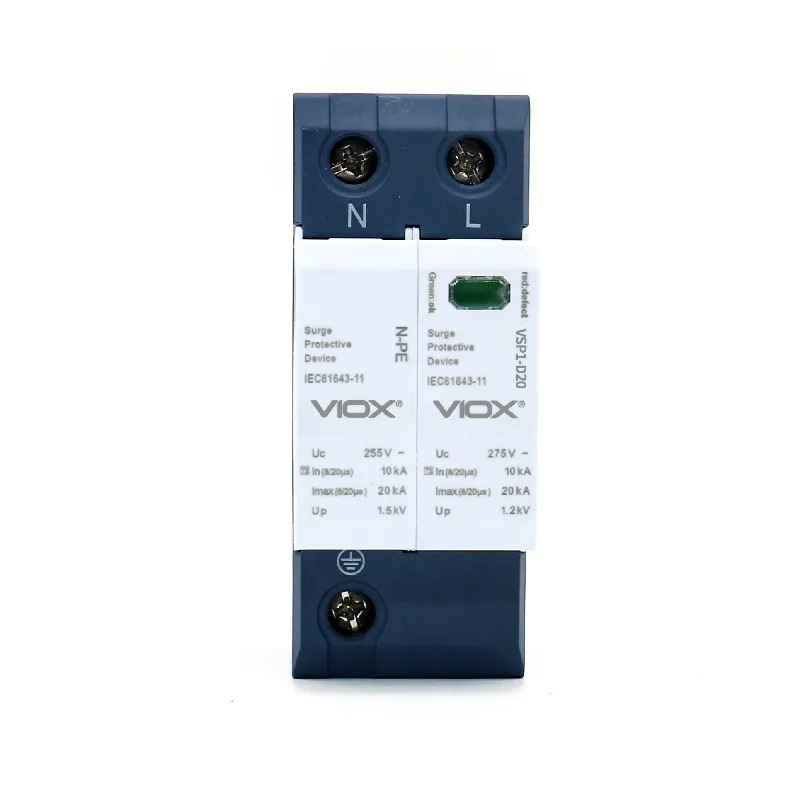 VIOX VSP1-D20_1(S)+1 Pluggable Single-Pole SPD