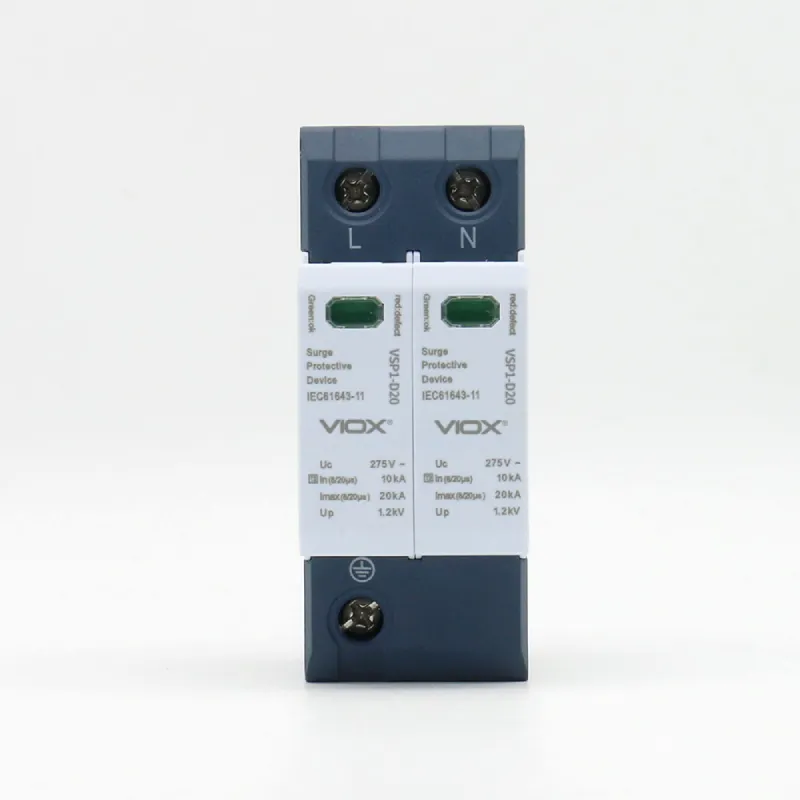 VIOX VSP1-D20/2(S) Pluggable Single-Pole SPD