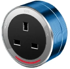 Power track socket 13A square adapter