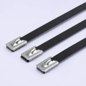 PVC coated Ball Lock Stainless Steel Cable Tie