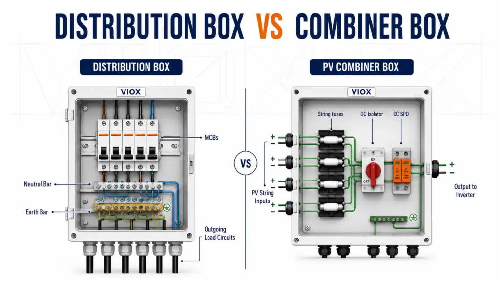 Distribution Box vs Combiner Box