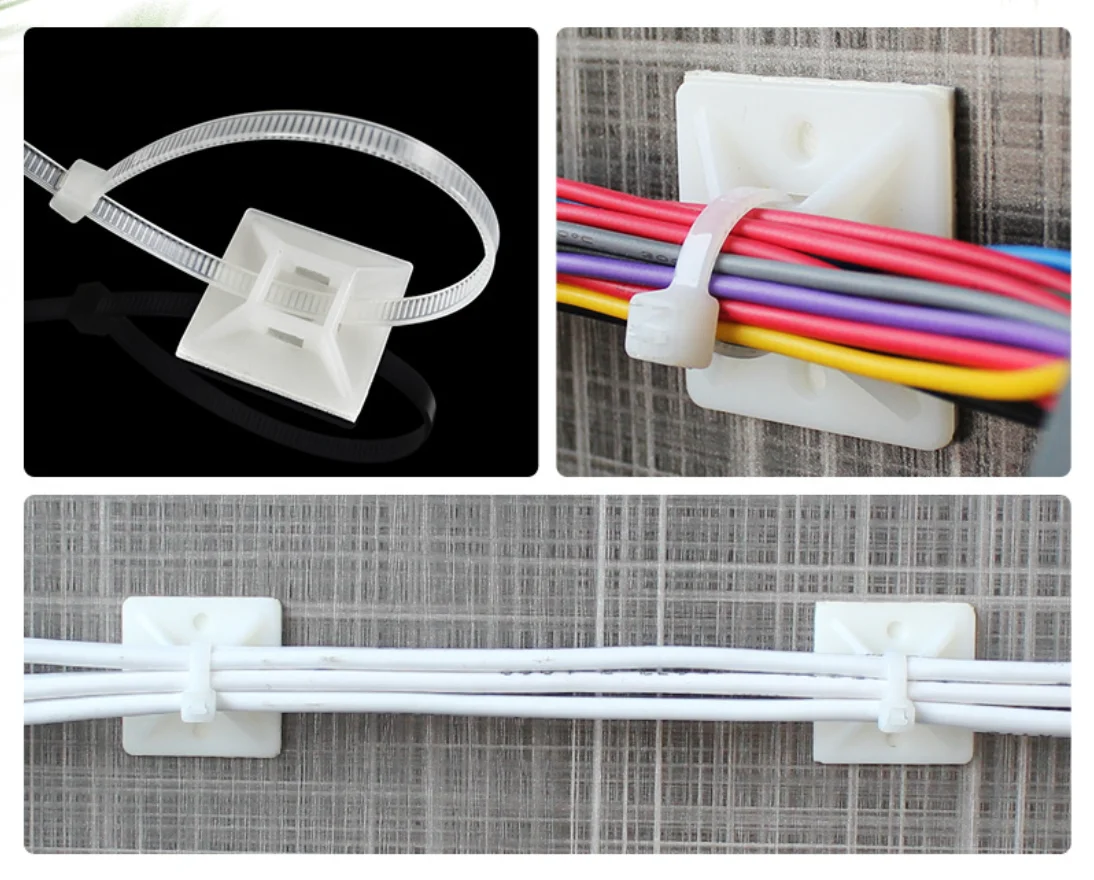 Adhesive Cable Tie Mounts Application