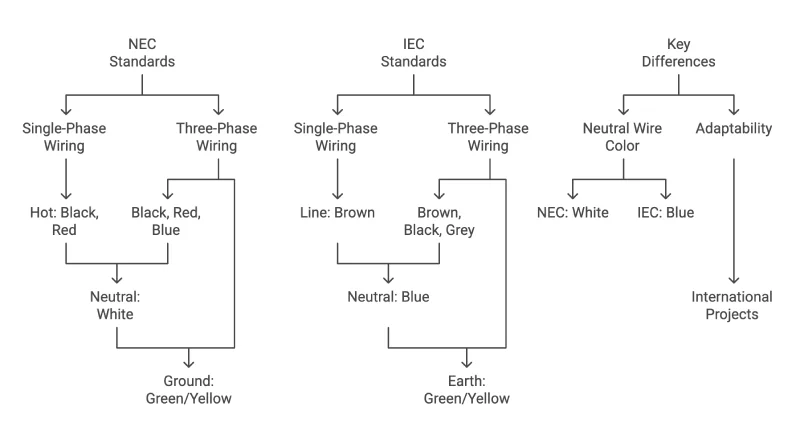 NEC and IEC Wiring Standards