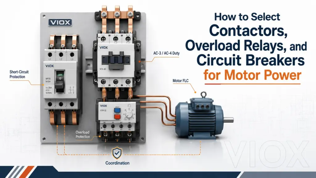 How to Select Contactors, Overload Relays, and Circuit Breakers for Motor Power