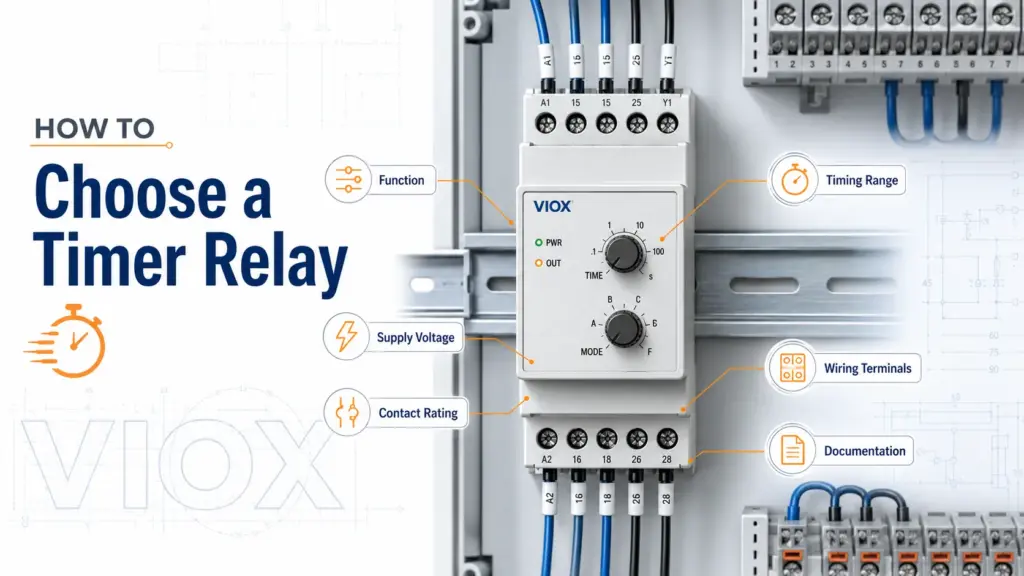 How to Choose a Timer Relay: Function, Voltage, Contact Rating, and Wiring Guide