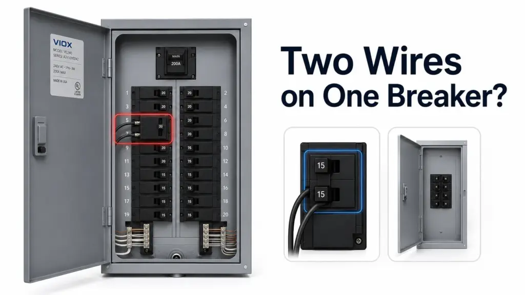 Can You Put Two Wires or Two Circuits on One Breaker? Safe Rules, Tandem Breakers, and Alternatives