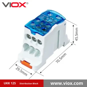 UKK 125 1-In-6-Out Distribution Block