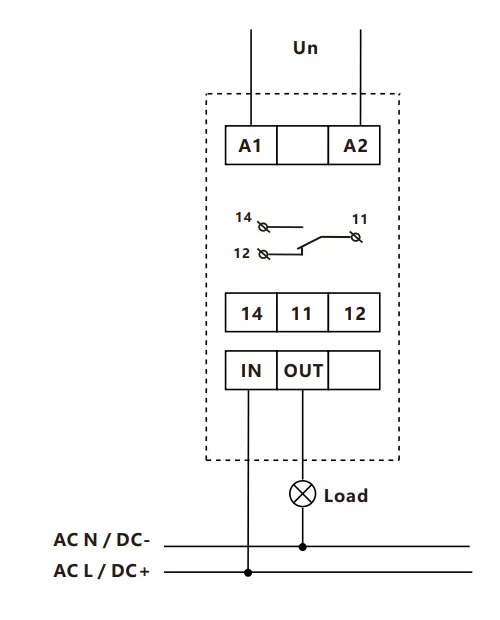 VIOX FCC18-01_2_3_4 Single-phase Current Relay wiring
