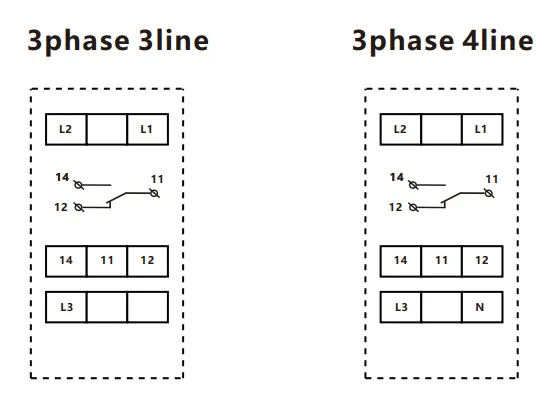 VIOX FCP18 Three-Phase Voltage Relay wiring