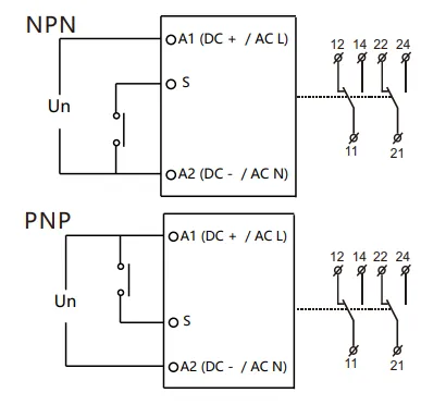 VIOX FCT18-2T Power On-Delay Timer Relay wiring