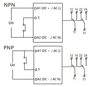 VIOX FCT18-AR Pulse Delayed Timer Relay wiring