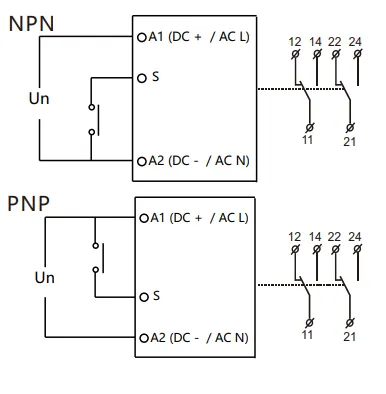 VIOX FCT18-AdR Pulse Delayed Timer Relay with Control Signal wiring