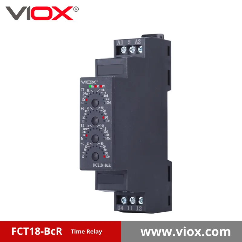 VIOX FCT18-BcR Asymmetrical Flashing Timer Relay