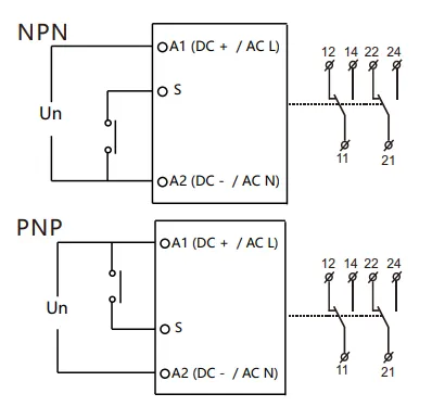VIOX FCT18-BgF Interval Relay with Control Signal Off wiring
