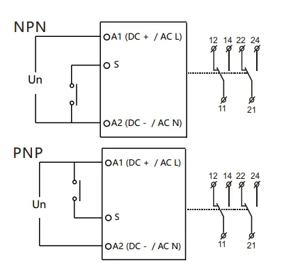 VIOX FCT18-CR Bistable Timer Relay with Control Signal On wiring