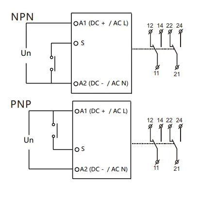 VIOX FCT18-P Power On-Delay Timer Relay with Control Signal wirings
