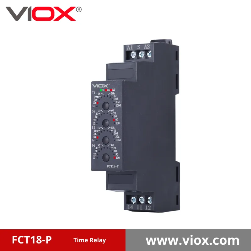VIOX FCT18-P Power On-Delay Timer Relay with Control Signal