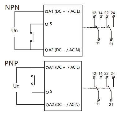 VIOX FCT18-Q Single Function Time Relay wiring