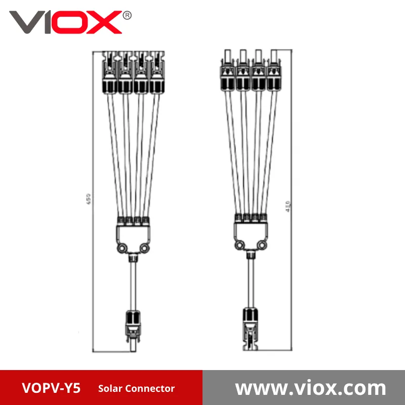 VIOX VOPV-Y5 MC4 Solar Connector dimension