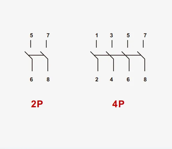 VOPV DC Isolator Switch L1 Series contact wiring diagram
