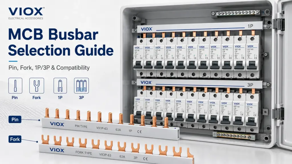 MCB Busbar and Comb Busbar Selection Guide: Pin, Fork, 1P/3P, Current Rating, and Connection Compatibility