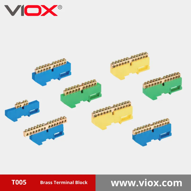 VIOX T005 Din Rail Brass Terminal Block