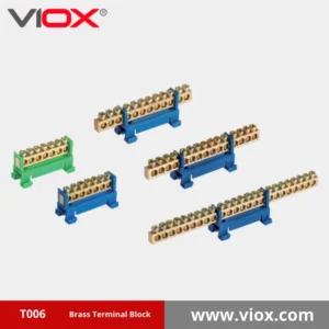 VIOX T006 Bridge Bus Bar Brass Terminal Block