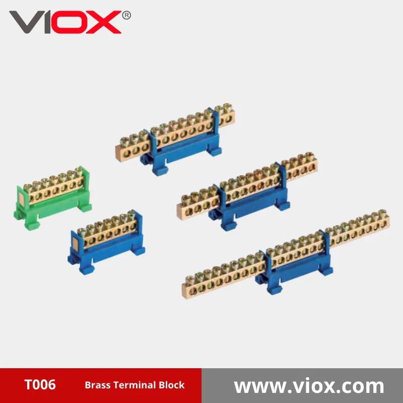 VIOX T006 Bridge Bus Bar Brass Terminal Block