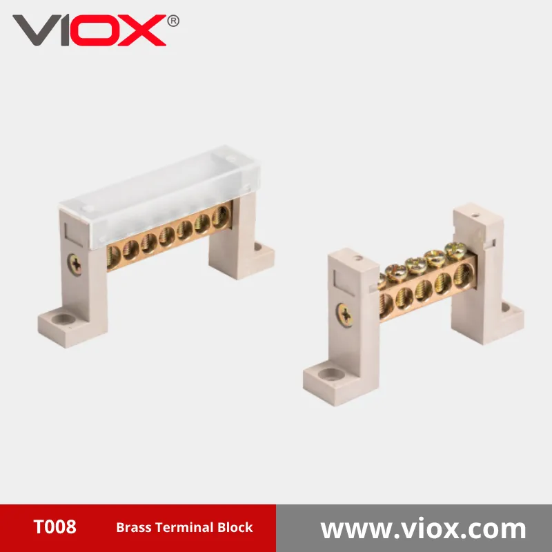 VIOX T008 Neutral Link Brass Terminal Block