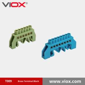 VIOX T009 Din Rail Brass Terminal Block