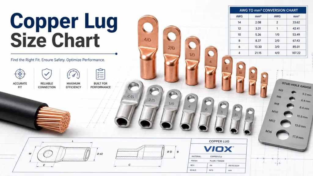 Copper Lug Size Chart and Types: How to Choose the Right Copper Cable Lug