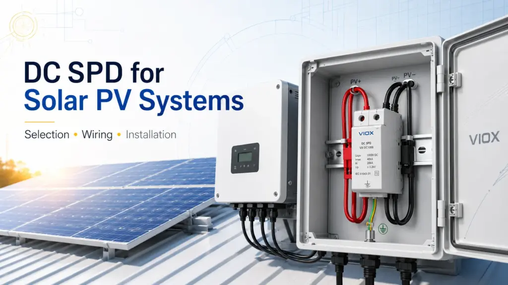 DC SPD for Solar PV Systems: Selection, Wiring Diagram, and Installation Guide
