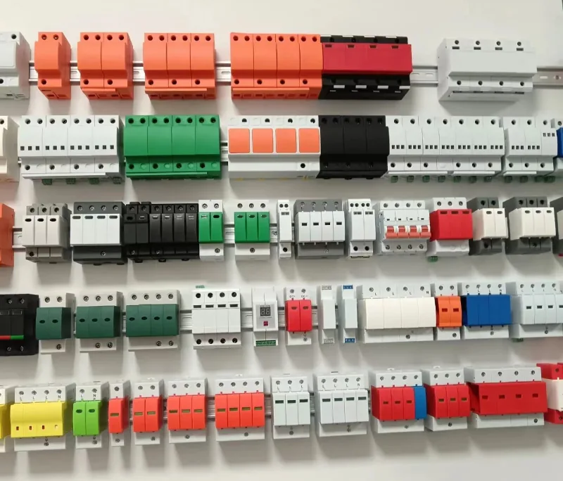 Different varieties and colors of SPDs are displayed on the wall.