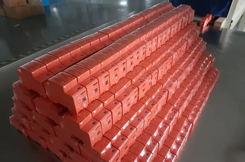 Red SPDS is preparing the package for shipment.