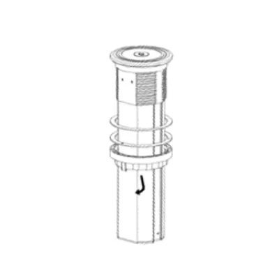 Step1_Remove the locking ring, washer, retaining ring installed on the product along the thread clockwise