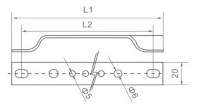 VIOX DP1820 Grounding Bar dimension