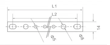 VIOX LP1514 Neutral Bar dimension