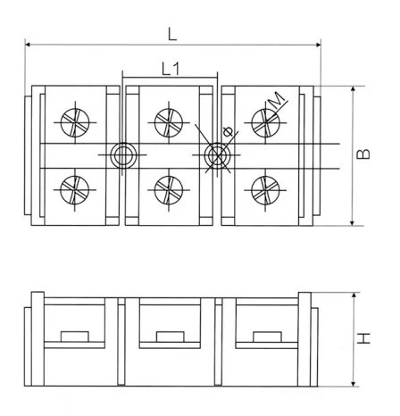VIOX TC Terminal Block dimension
