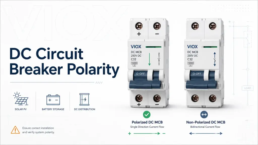 DC Circuit Breaker Polarity: Polarized vs Non-Polarized DC MCB Guide
