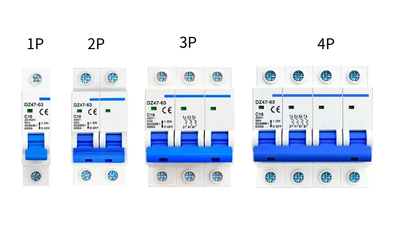 1P-4P Circuit Breaker Poles