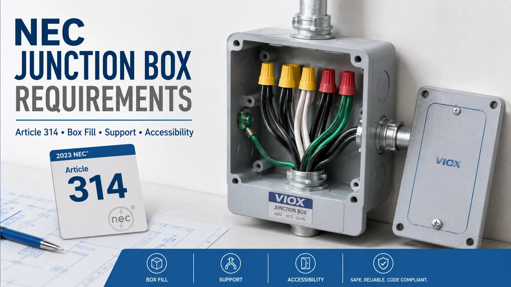NEC Junction Box Requirements: Article 314.16, 314.23, 314.29 Accessibility and Box Fill
