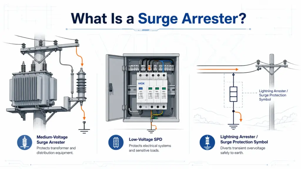 What Is a Surge Arrester? Surge Arrester vs SPD vs Lightning Arrester Explained