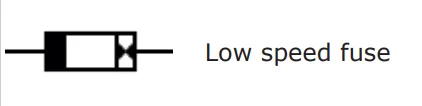 low speed fuse symbol