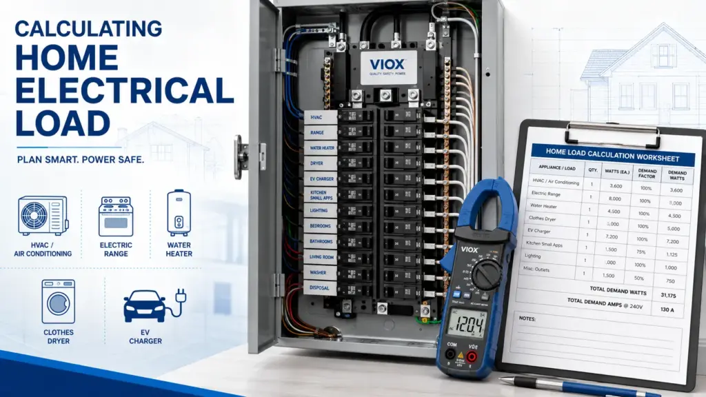 How to Calculate Your Home Electrical Load: Amps, kW, Panel Capacity, and Service Size
