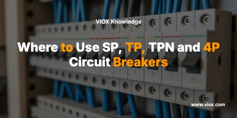 Where to Use SP, TP, TPN and 4P Circuit Breakers